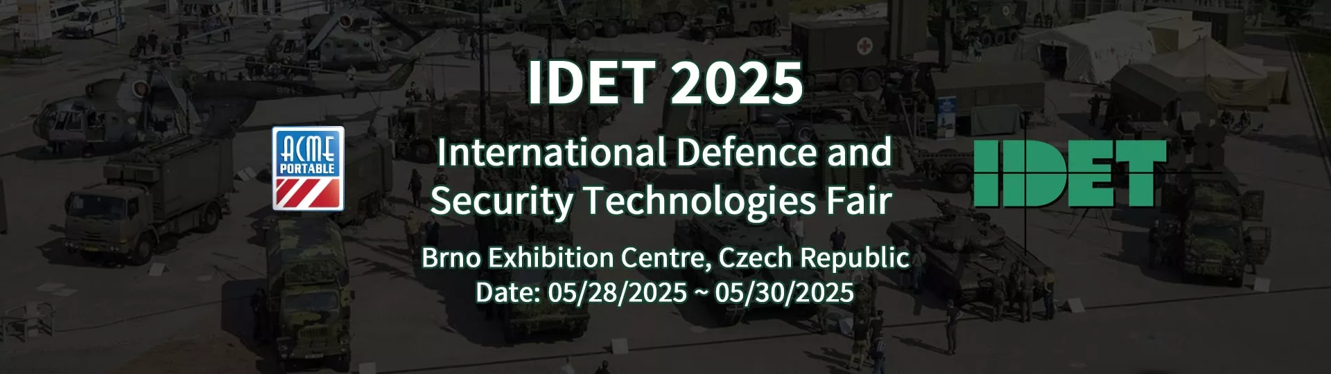 IDET 2025 banner