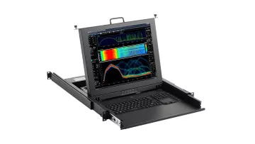 SMK 920 - 1U single-rail rack mount LCD console with 1x KVM switch