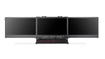 MegaPAC L3 - Triple 24" HD displays in a high performance, rugged portable setup
