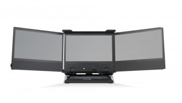 FlexPAC III - Triple 17.3" HD displays in a high performance, rugged portable